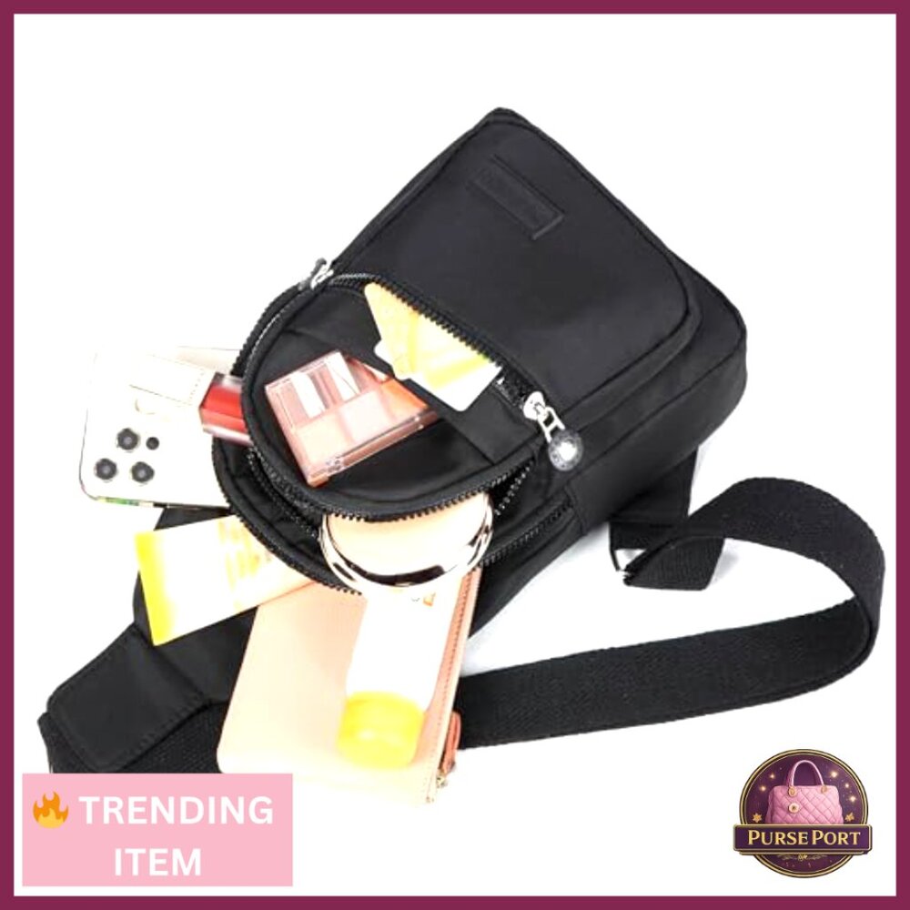 Small Crossbody Sling Backpack, Adjustable Strap,… - image 7